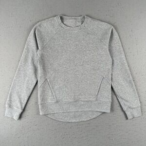 Lululemon Catch A Moment Crew Sweatshirt Women's 4 Gray Athletic Stretch